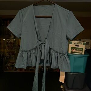 Aqua Women's Wrap Top